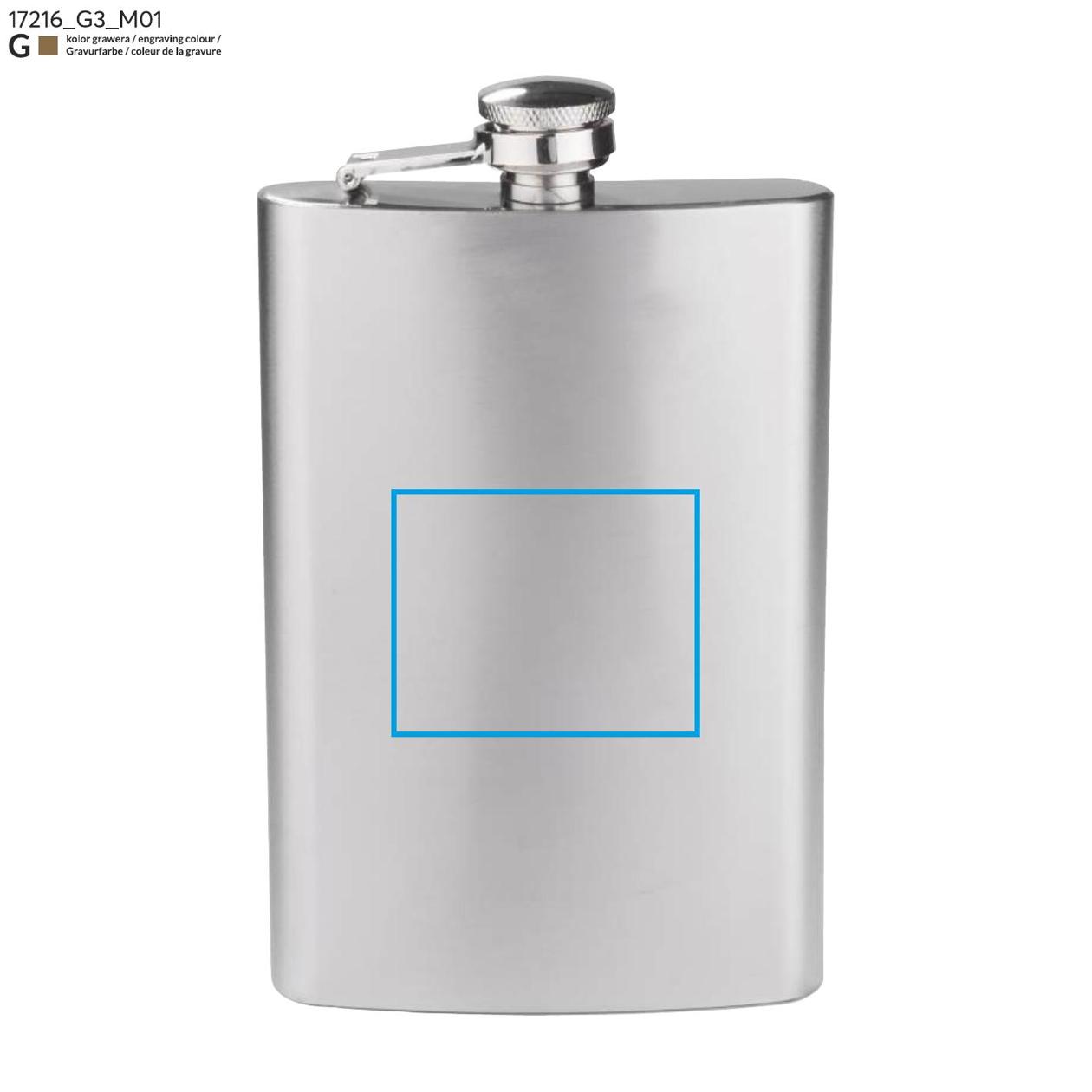 Piersiówka NEVIS 240 ml srebrny