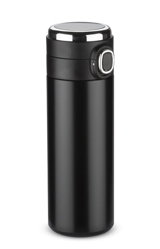 Kubek termiczny FOKS 420 ml czarny z logo