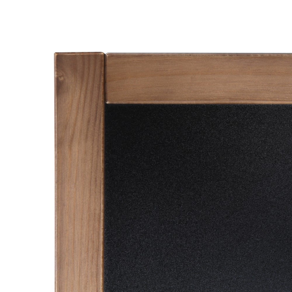 NATURE Classic Chalkboard  Light brown 70 x 90 cm, Wooden Chalkboard with a Black Surface for Writing with Chalk Markers