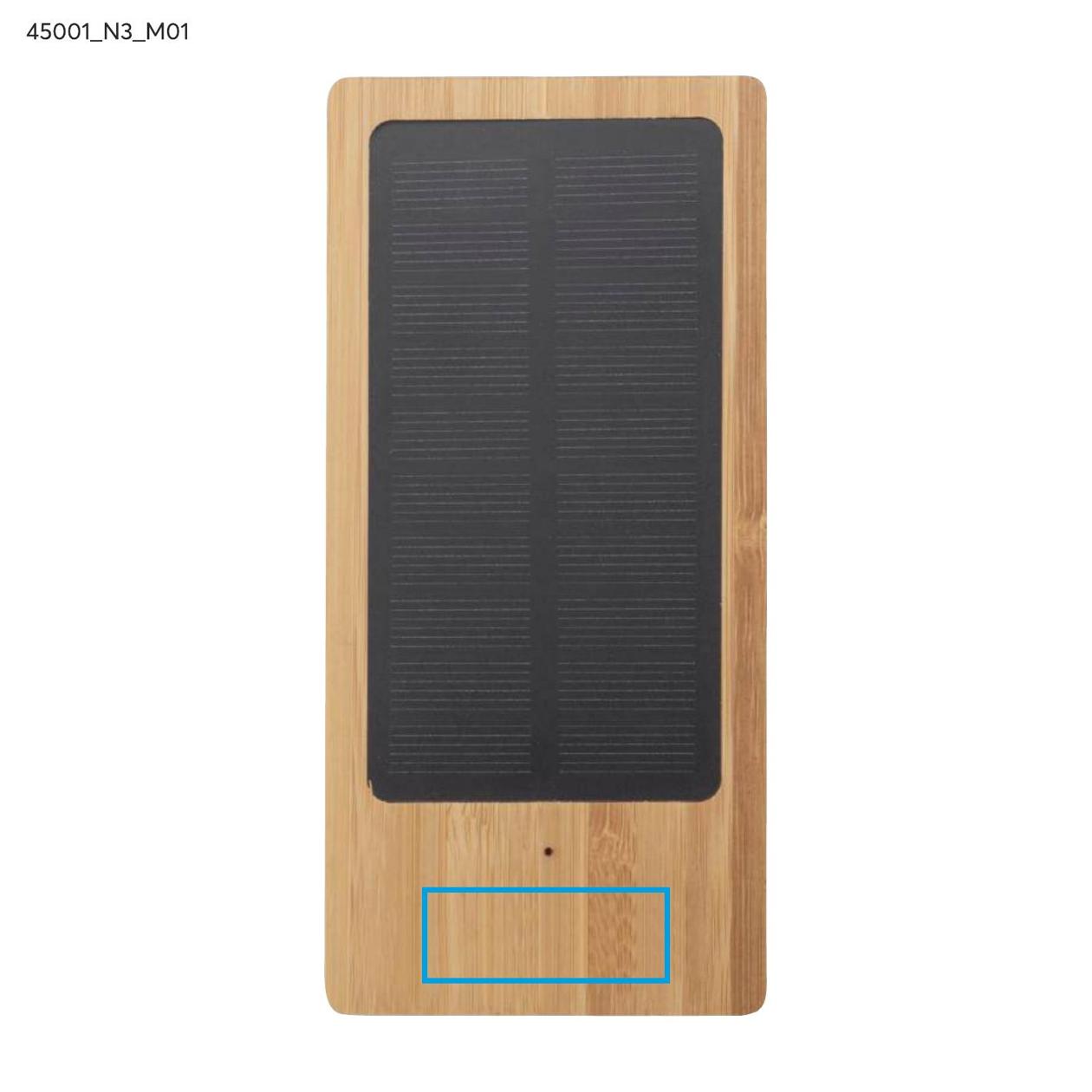 Power bank solarny SONNEN 10000 mAh brązowy