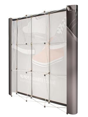 Pop-up premium set - curved wall 2.5 x 2.2 m + case with one-sided print