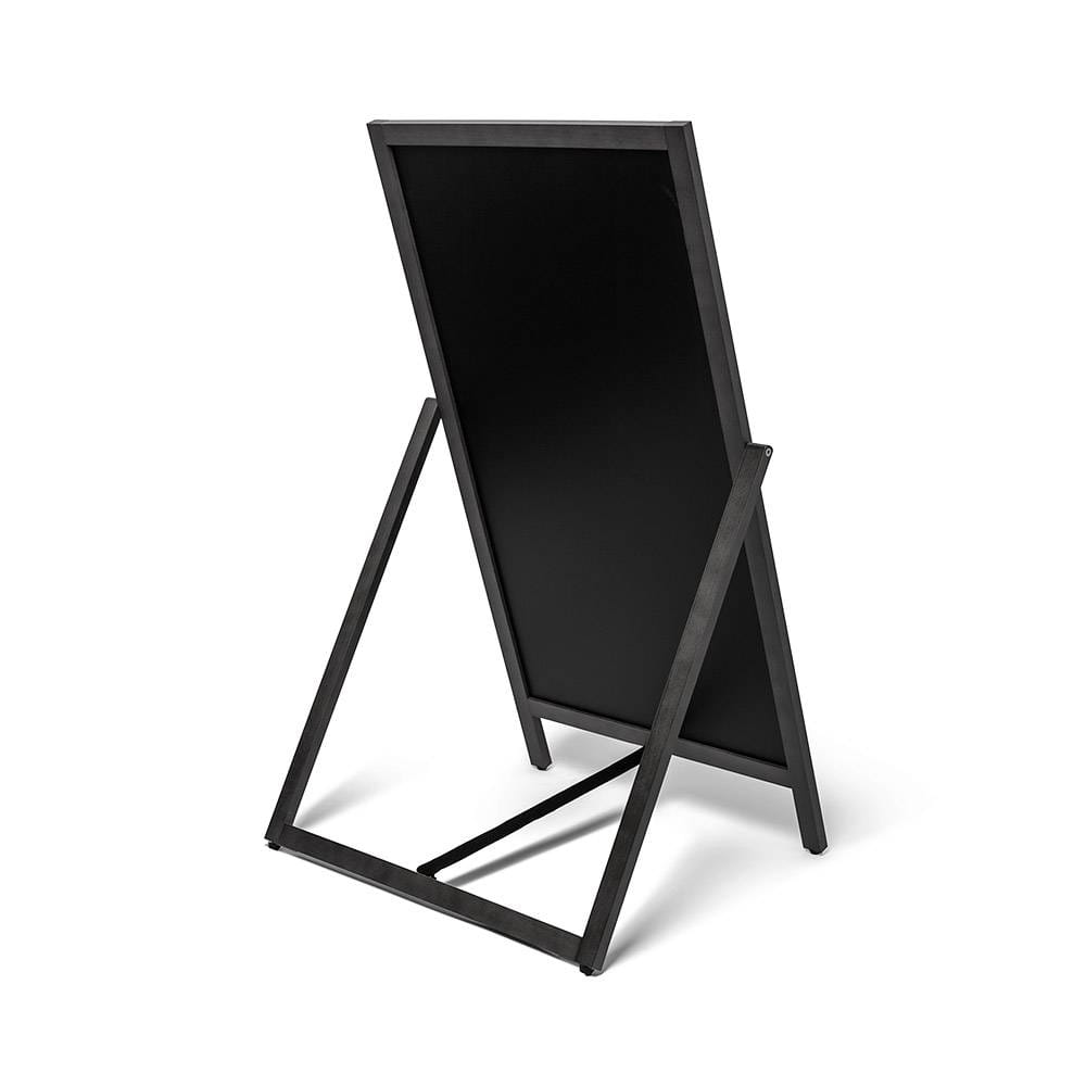 Dwustronny obracalny drewniany potykacz kredowy (49x89 cm) potykacz reklamowy z tablicą kredową i możliwością obracania