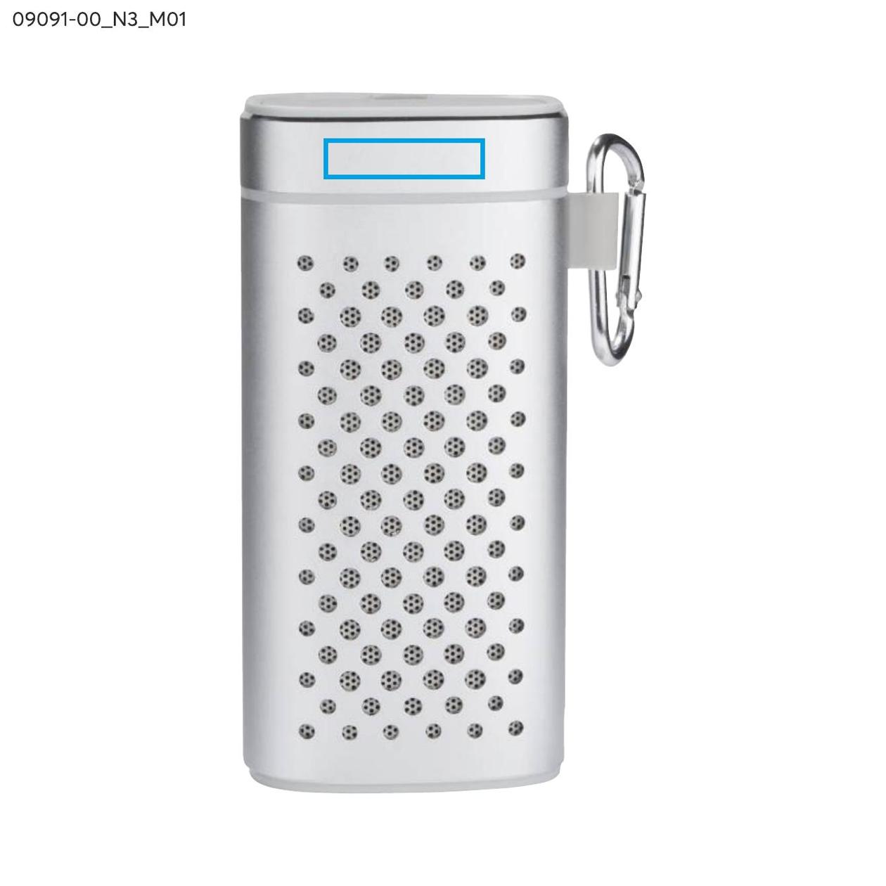 Głośnik bezprzewodowy z power bankiem SOUND 4000 mAh srebrny