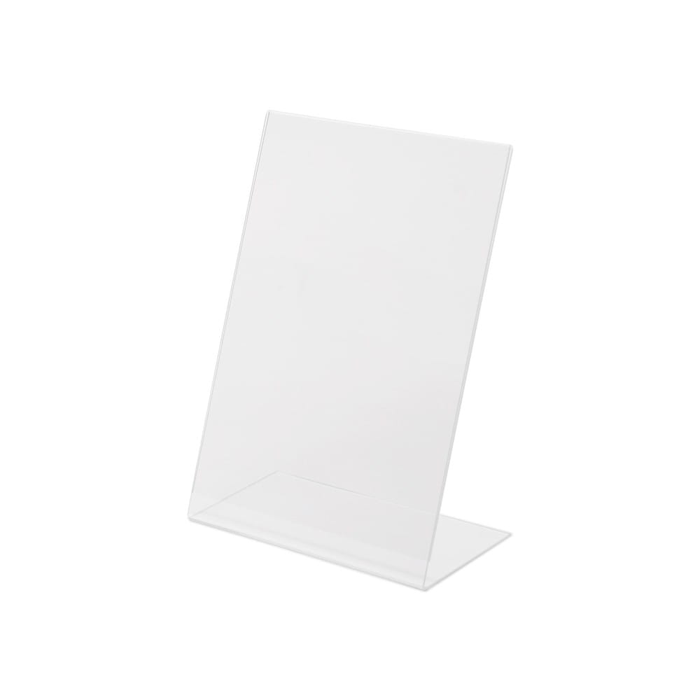 Acrylic L-Shaped Poster Stand In Portrait Orientation A4 (210 x 297 mm)