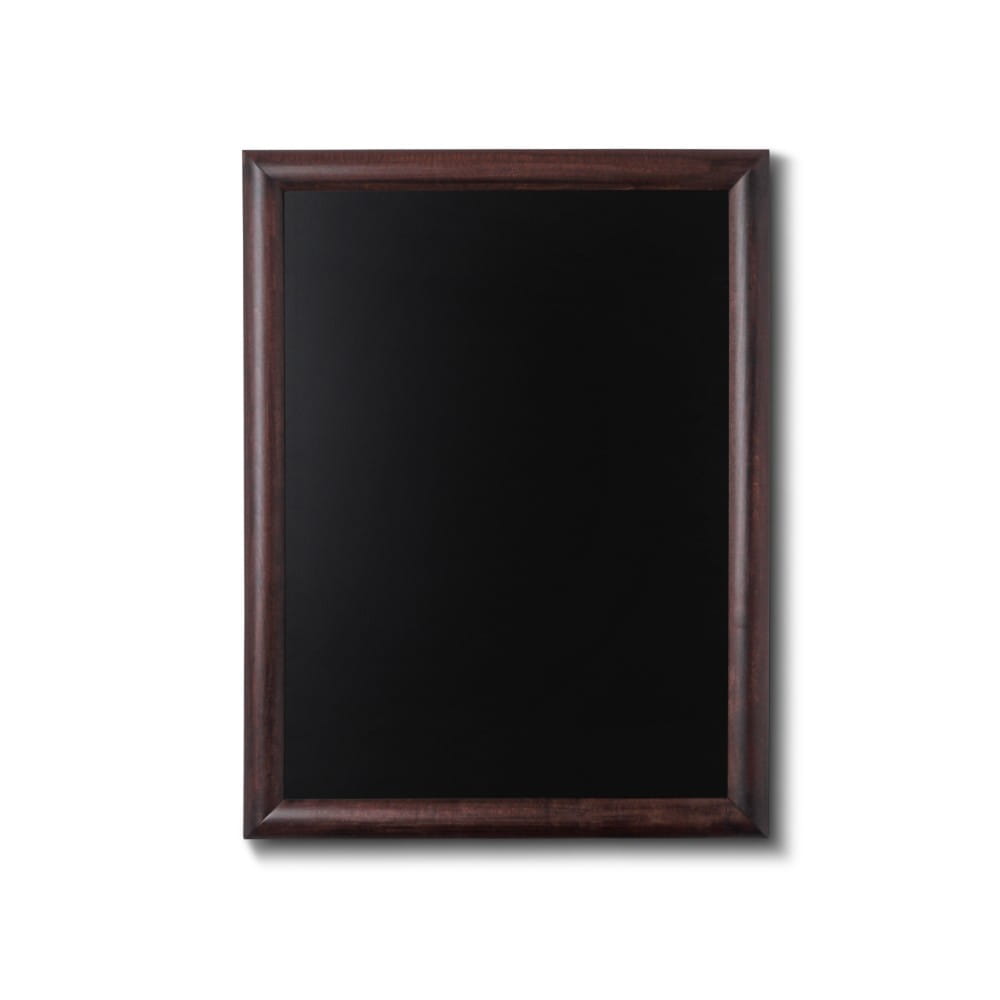 NATURE Chalkboard Dark Brown 50 x 60 cm, Wooden Chalkboard with a Black Surface for Writing with Chalk Markers