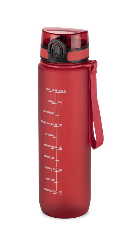 Bidon motywacyjny 1000 ml MOTIVA czerwony