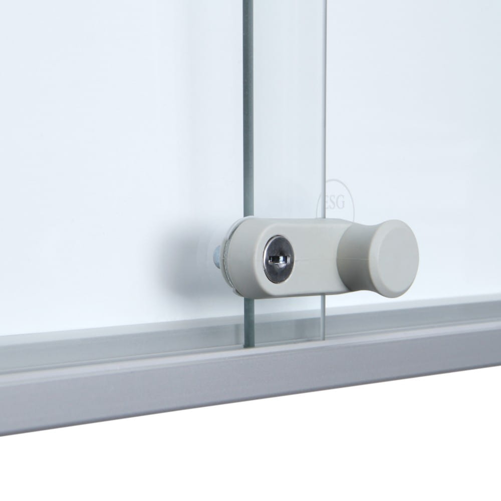 SLIM 18xA4 Magnetic Display Case 132x92 cm with Sliding Doors, Locked with a Key for Internal Use, Internal Display, Advertising Display, Information Display, Notice Board, Information Board
