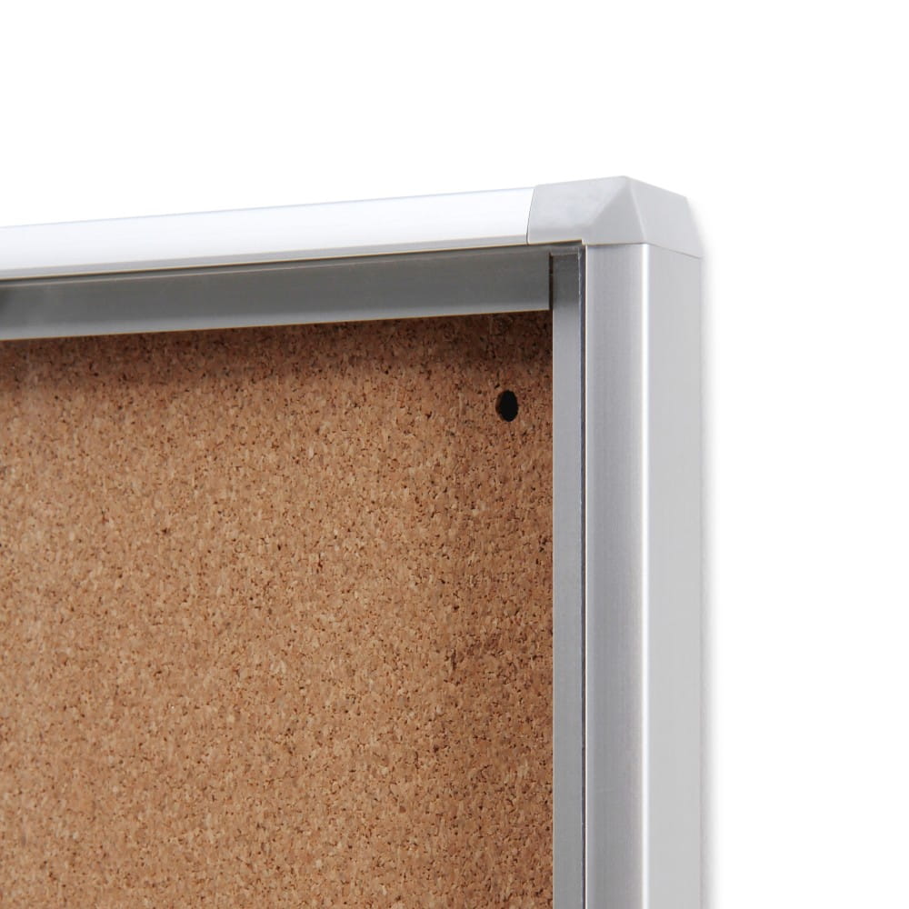 XSC 6xA4 Cork Display Cabinet  66x61 cm Closed with a Key for Internal Use, Internal Display Case, Advertising Display Case, Information Display Case, Notice Board, Information Board