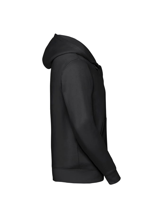 Bluza czarna rozpinana reklamowa Russell bok