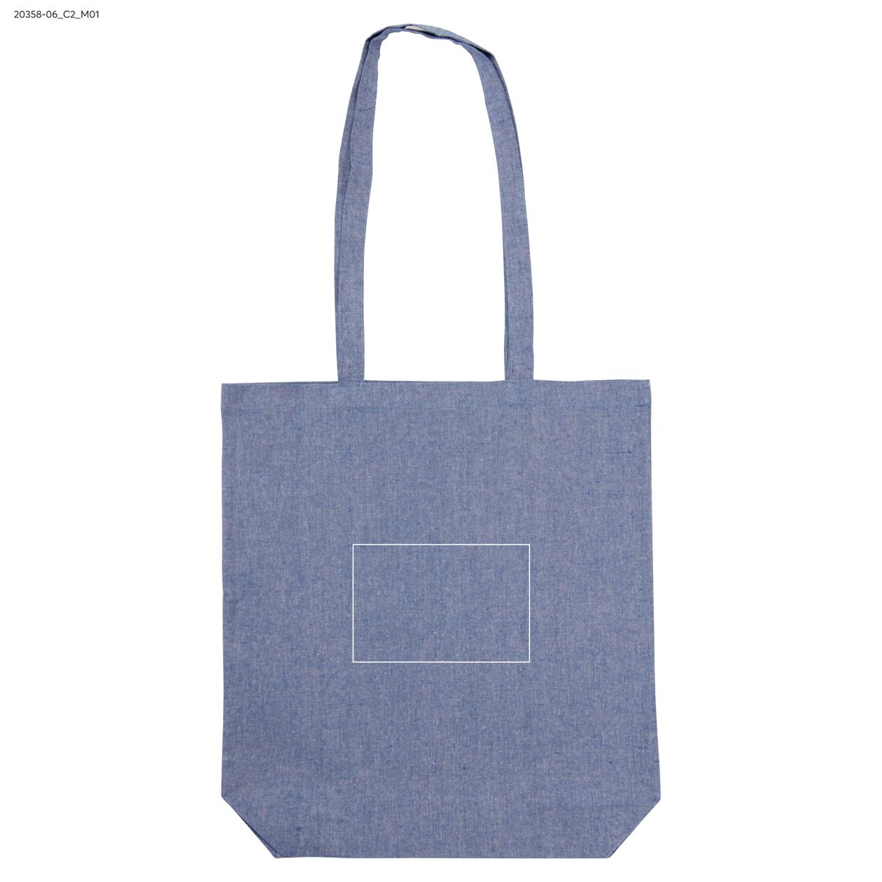 Torba bawełniana LAN 140 g granatowy z logo