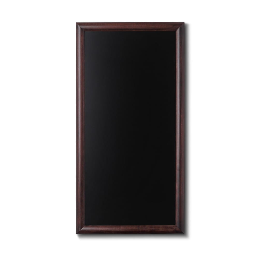 NATURE Chalkboard Dark Brown 56 x 100 cm, Wooden Chalkboard with a Black Surface for Writing with Chalk Markers