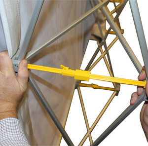 Straight Hop-Up Stand 4 x 2,3 m with single-sided printout