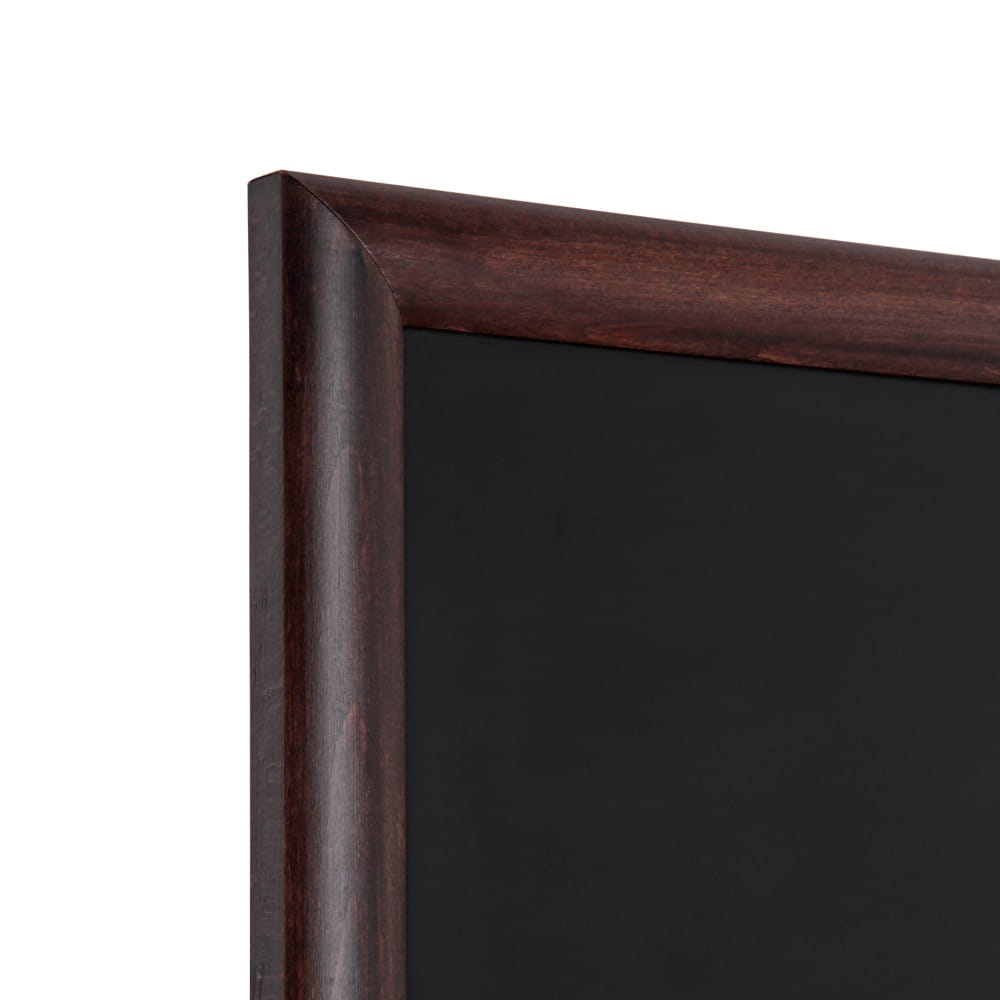 NATURE Chalkboard Dark Brown 56 x 170 cm, Wooden Chalkboard with a Black Surface for Writing with Chalk Markers