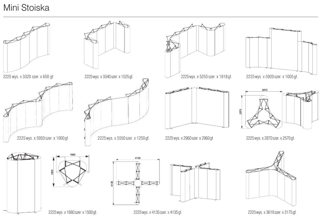 Curved Pop-Up Stand - Premium 3 x 2,2 m with single-sided printout