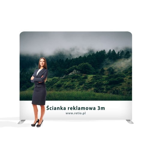 Two-sided Printout for Straight Fabric Advertising Wall