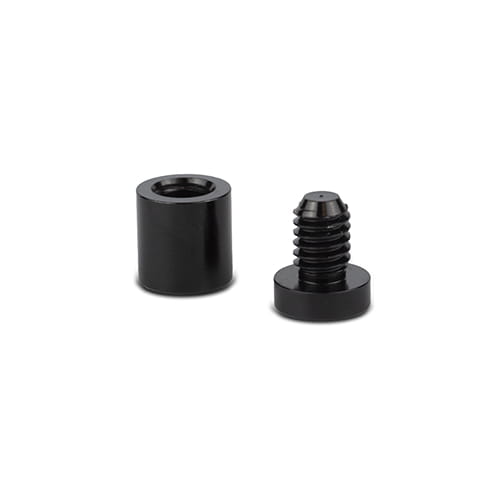 Dystans montażowy 15mm Ø Aluminium Czarny 15x25