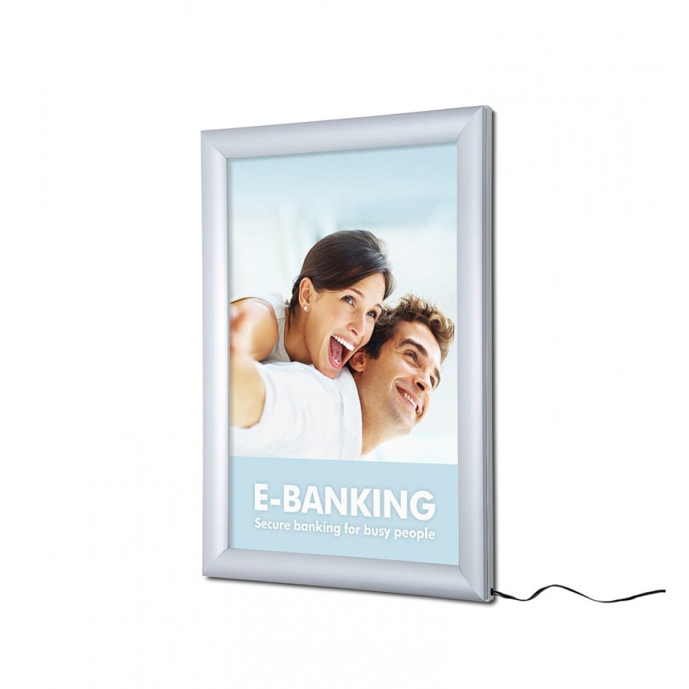 Ramka LED podświetlana PLED Standard A3 (29,7 x 42,0 cm) rama na plakat zdjęcia obraz zatrzaskowa OWZ podświetlana rama plakatowa wysokiej jakości