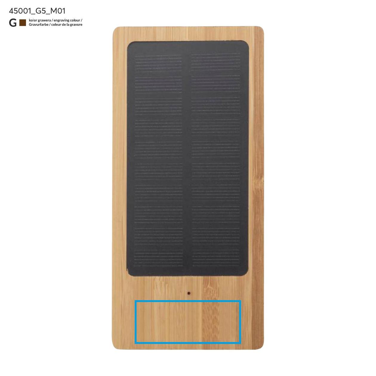 Power bank solarny SONNEN 10000 mAh brązowy