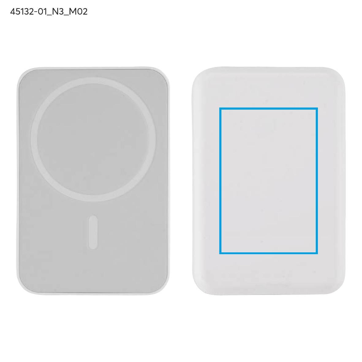 Power bank PRESTI 5000 mAh 18W biały