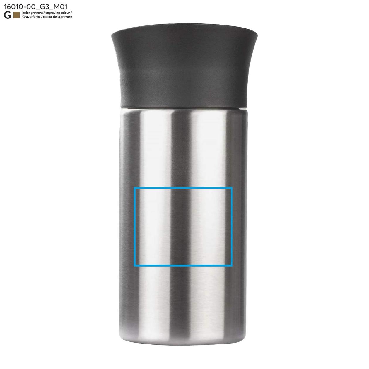 Kubek termiczny EDDY 300 ml srebrny