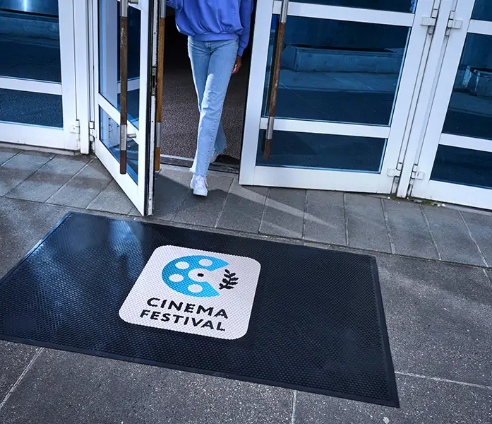 Mata podłogowa gumowa wycieraczka z logo