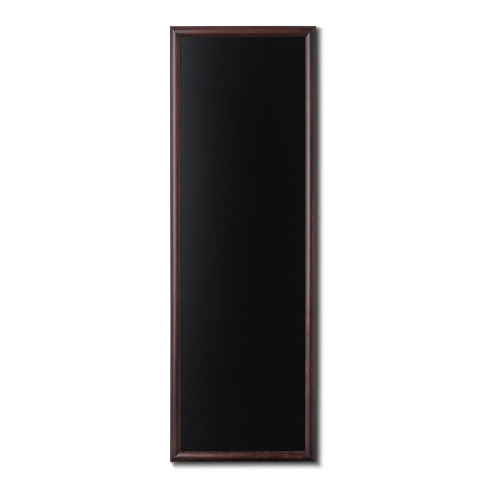 NATURE Chalkboard Dark Brown 56 x 150 cm, Wooden Chalkboard with a Black Surface for Writing with Chalk Markers