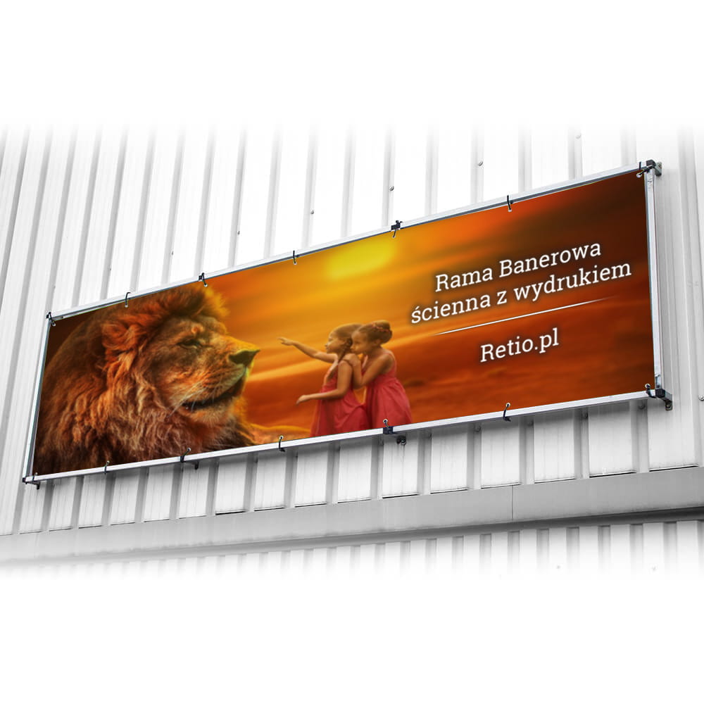 Wall Banner Frame 1000x2000 mm with a print