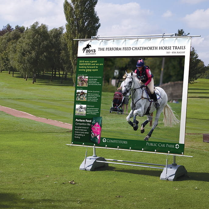 Horizon Freestanding Outdoor Banner 2500 x 2400 mm