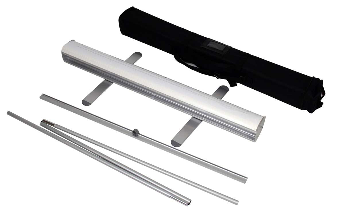 Mosquito Roll-up 120 x 200 cm Advertising stand like a Banner stand rolled up with a printout