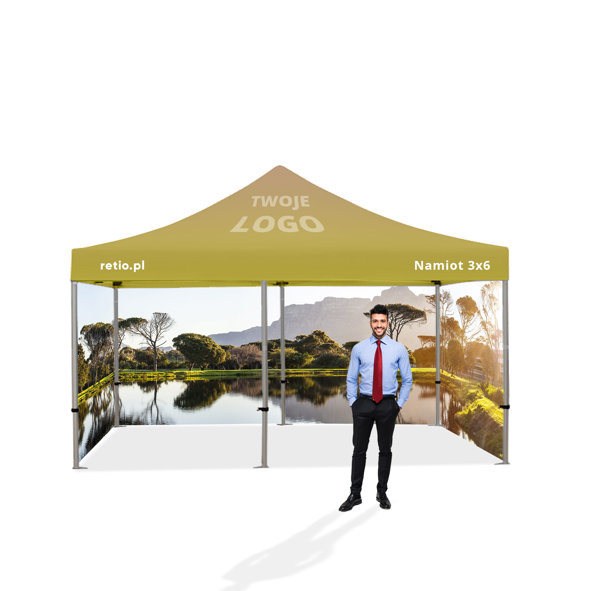 Advertising Tent 3x6m with Individual Print