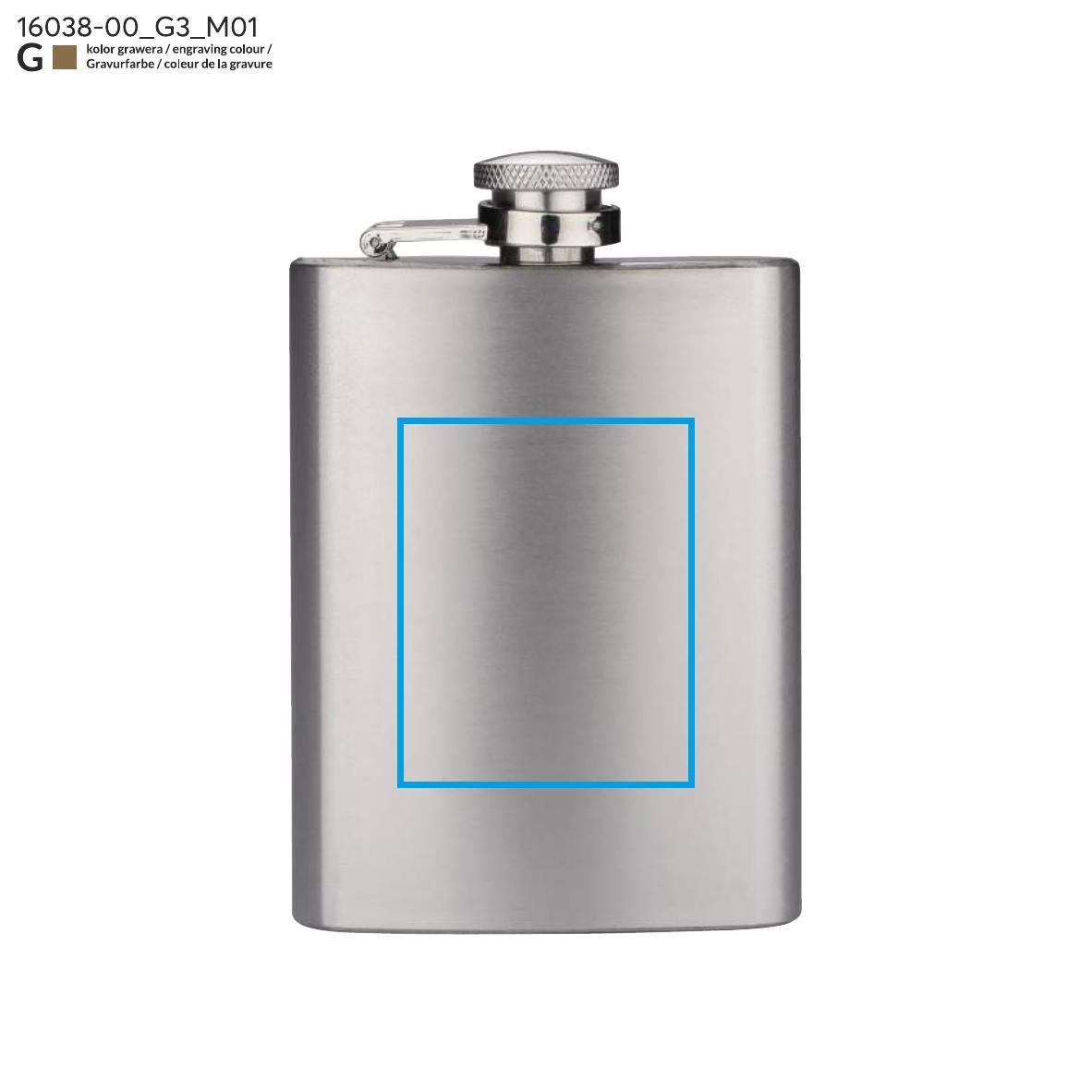 Piersiówka GLEN 110 ml srebrny