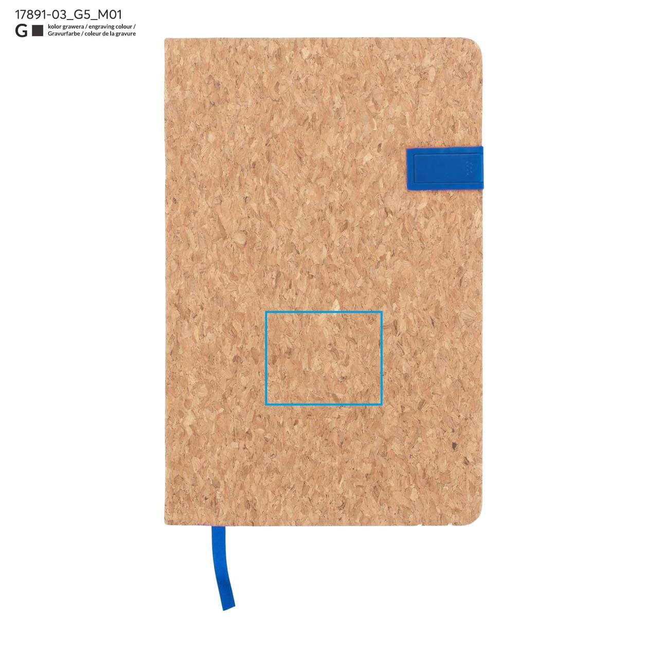 Notes MENTE z pamięcią USB 16GB, A5 niebieski