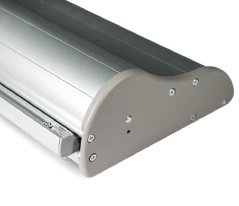 Orient Roll-up 150 x 200 cm rolled advertising stand with a printout