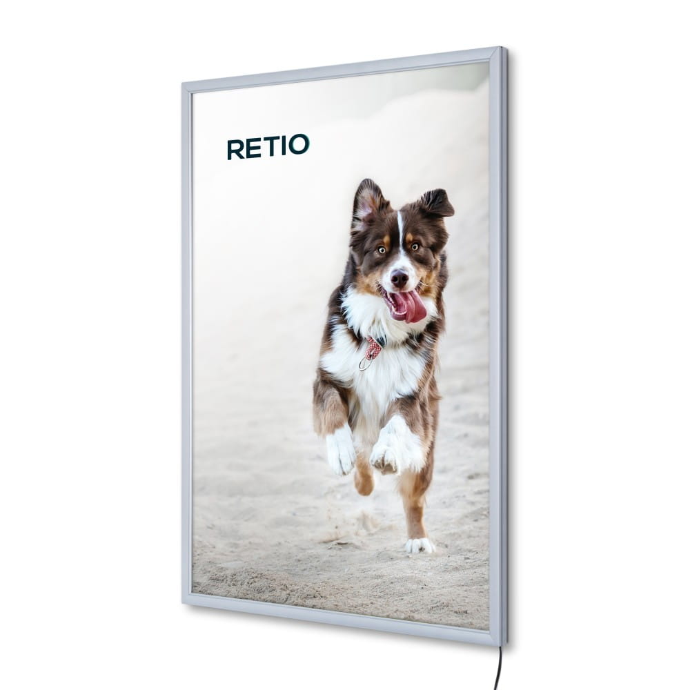 PLED Economy LED Illuminated Frame A1 (59,4 x 84,1 cm) Frame for Poster Photos Picture Snap Lighted Poster Frame High Quality