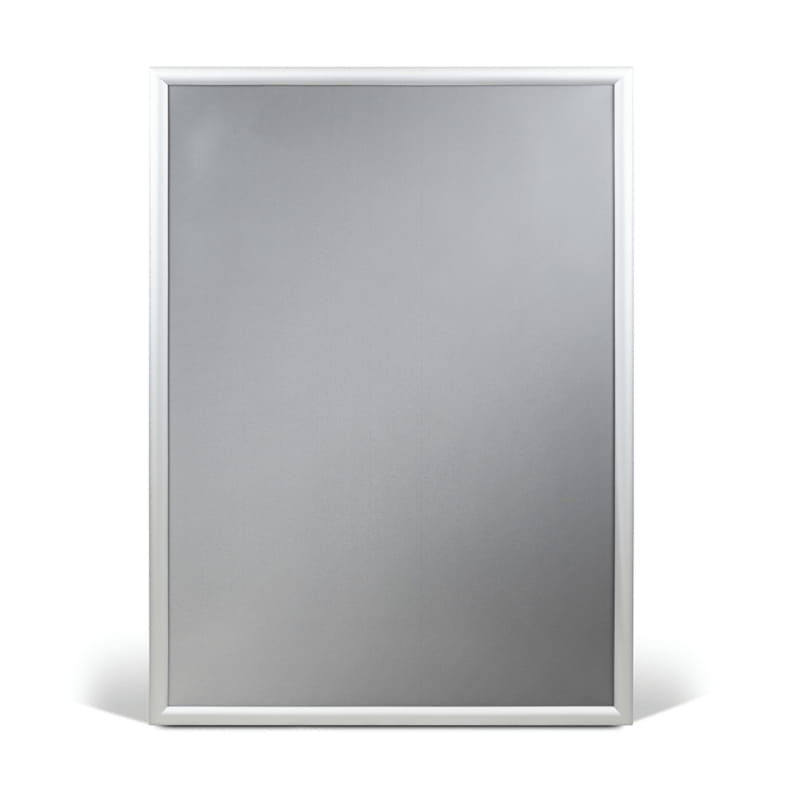 Ramka plakatowa OWZ A4 (29 x 21 cm) aluminiowa srebrna z prostym narożnikiem rama ramka plakatowa OWZ ścienna na plakat na zdjęcia profil 25 mm