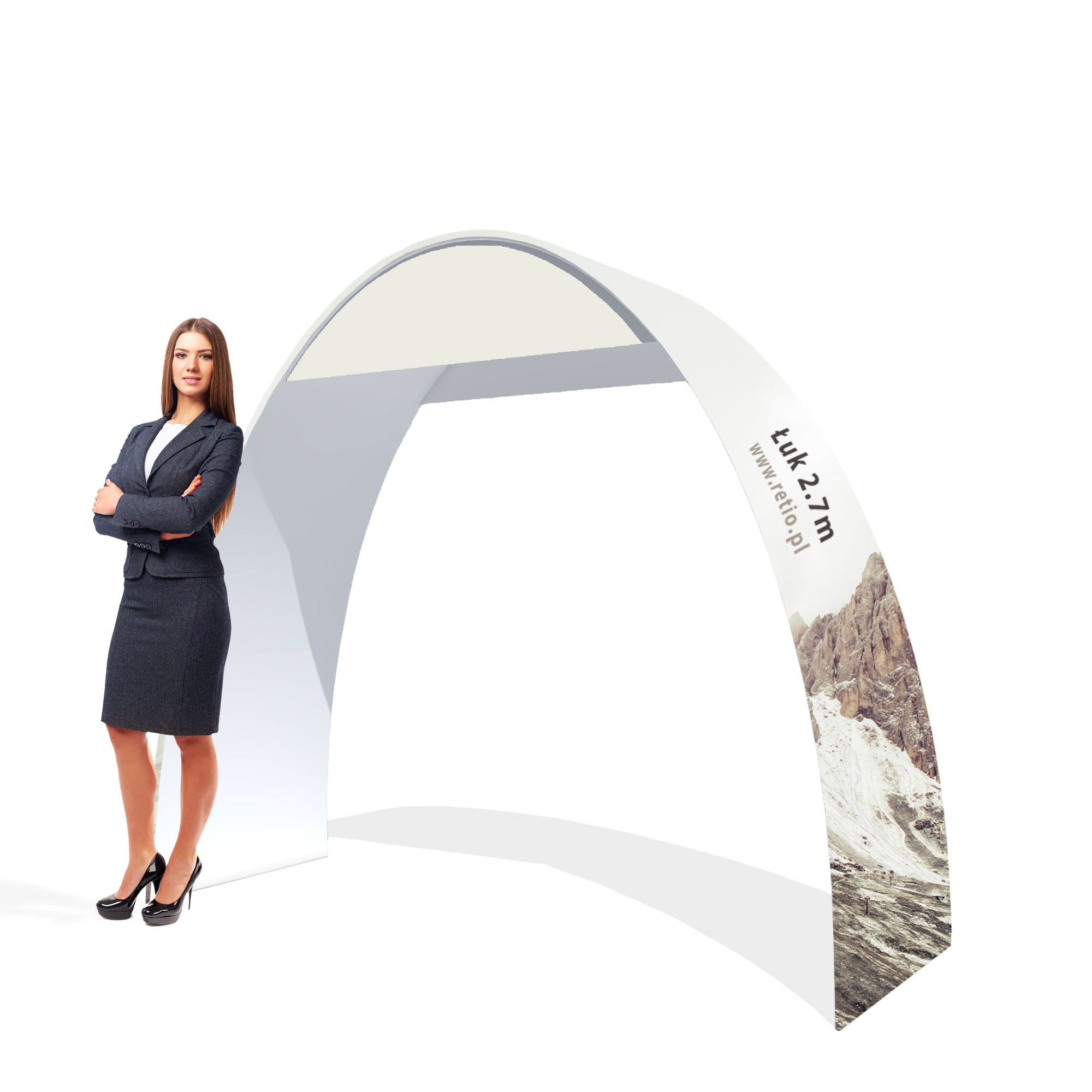Fabric Arch 2.7 m with one-sided printing