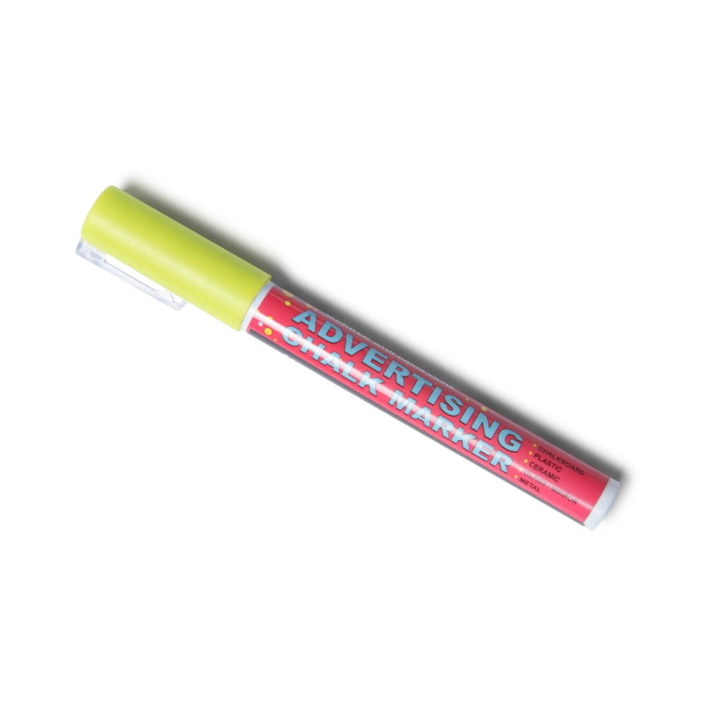 Chalk Marker 3 mm Yellow Liquid Chalk Marker Pen for Chalkboards