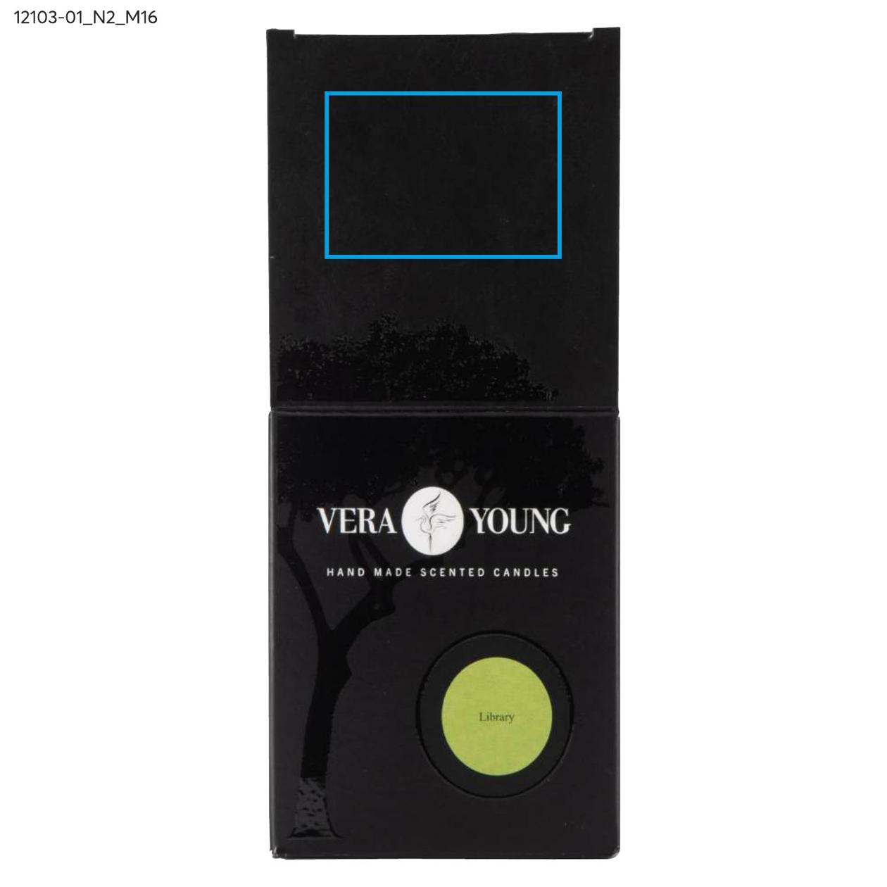 Świeca sojowa 220g - Library - VERA YOUNG biały