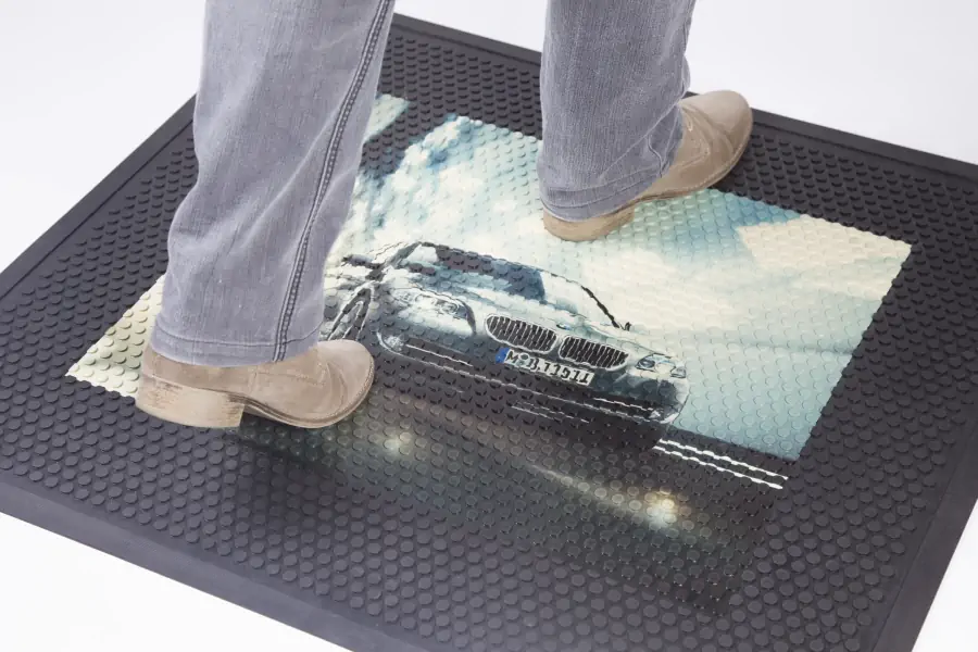 Rubber doormat, floor mat