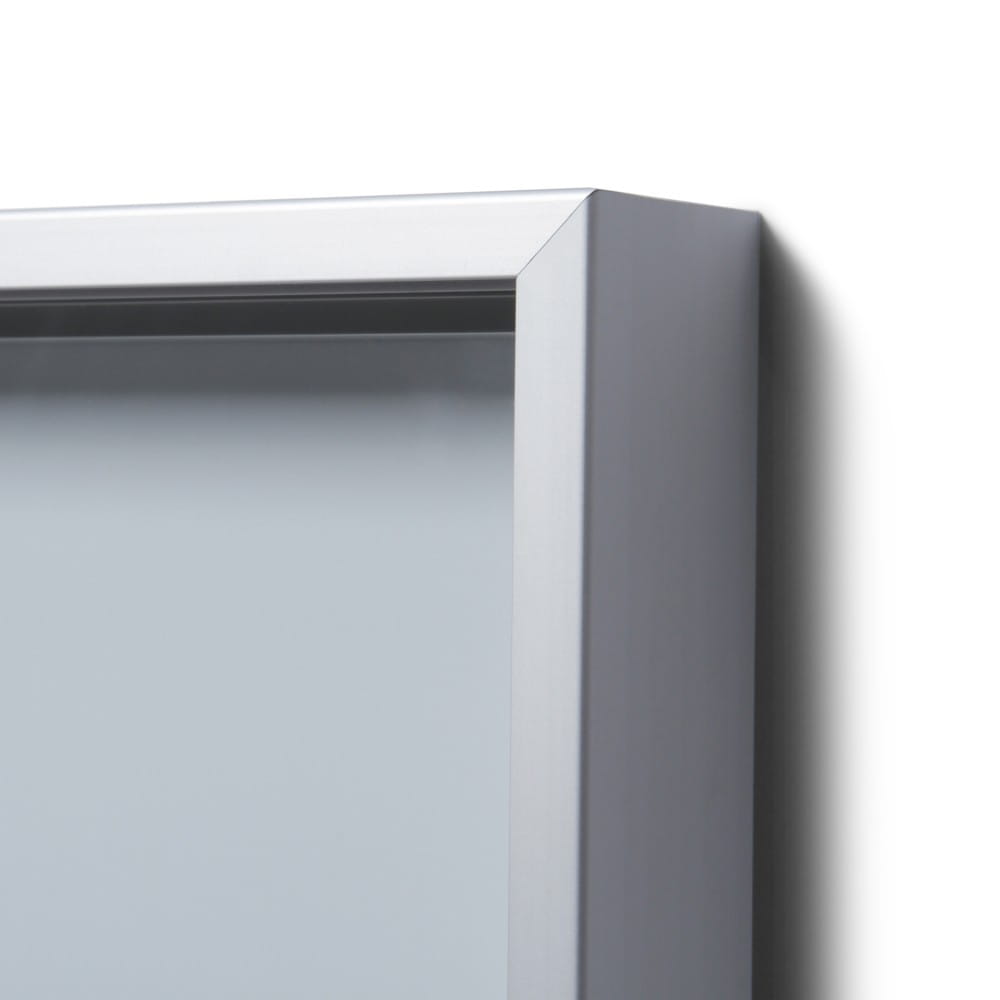 SLIM 21xA4 Magnetic Display Case 154x92 cm with Sliding Doors, Locked with a Key for Internal Use, Internal Display, Advertising Display, Information Display, Notice Board, Information Board