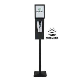 Touchless disinfectant station