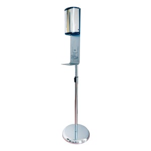 Touchless disinfectant station